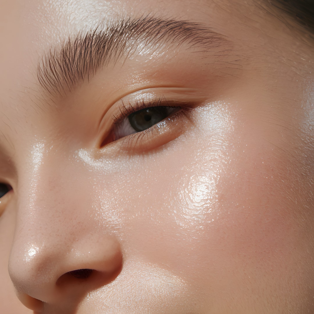 Close-up of facial skin texture and even tone, the focus of Laser Genesis